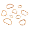 Beadthoven 54Pcs 9 Styles Iron D Rings IFIN-BT0001-10-10