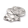 Non-Tarnish 304 Stainless Steel Pendants STAS-O145-37P-3