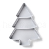 Christmas Tree Shaped Plastic Snack Dried Tray Box DJEW-Q003-01A-2