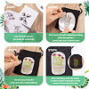 60 Patterns Non-woven Fabrics Water-soluble Embroidery Aid Drawing Sketch DIY-TAC0100-008-13