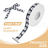 20 Yards Sport Ball Printed Polyester Volleyball Grosgrain Ribbon OCOR-WH0085-75A-01-2
