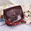 Givenny-EU 2Pcs 2 Colors Acrylic Curb Chain Bag Strap FIND-GN0001-29-7