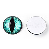 Glass Cabochons GGLA-T004-02W-1