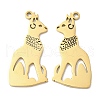 Ion Plating(IP) 304 Stainless Steel Pendants STAS-L020-016G-1
