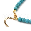 2Pcs Leaf Alloy Enamel Pendant Necklaces for Women NJEW-JN05349-7