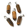 Natural Tiger Eye Pendants G-Z067-07P-04-2