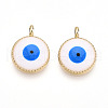 Alloy Enamel Pendants ENAM-T020-105A-1