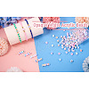 500Pcs 5 Style Opaque White Acrylic Beads SACR-TA0001-20-19