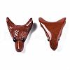 Natural Red Jasper Pendants G-R478-06A-03-6