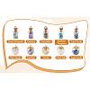 Craftdady 40Pcs 2 Style Glass Bottle Pendants FIND-CD0001-21-16