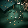 Unicraftale 50Pcs 304 Stainless Steel Screw Eye Pin Peg Bails FIND-UN0001-24-3