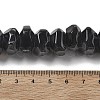 Natural Black Agate Beads Strands G-K392-A18-5