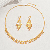 Ethnic Retro Iron Tassel Necklace & Earrings Sets for Women's Banquet Wedding FC6404-5