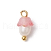 Flower Acrylic Charms PALLOY-JF03588-05-3