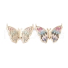 Brass Micro Pave Cubic Zirconia Pendants ZIRC-I042-05A-2
