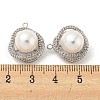 Brass Micro Pave Cubic Zirconia Pendants KK-P250-44P-3