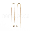 Brass Stud Earring Findings X-KK-Q735-364G-2