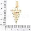 Brass Micro Pave Cubic Zirconia Pendants KK-M307-05G-3
