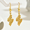 Stainless Steel Leaf Hoop Earrings IY1642-1