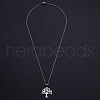 201 Stainless Steel Pendants Necklaces NJEW-S105-JN694-45-1-2