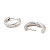 Brass Hoop Earrings EJEW-I289-04P-2