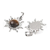Natural Tiger Eye Pendants G-F786-08P-29-2