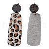 Eco-Friendly Cowhide Leather Big Pendants FIND-N049-11-05-1