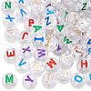 CHGCRAFT Plating Transparent Acrylic Beads MACR-CA0001-01-1