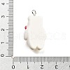 Christmas Theme Opaque Resin Pendants RESI-F054-B10-3