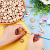 Unfinshed Wood Wheel & Stick WOOD-WH0029-20A-3