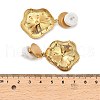 304 Stainless Steel Dangle Stud Earrings for Women EJEW-U054-01G-3