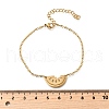 Funny 201 Stainless Steel  Watermelon Link Bracelets BJEW-B128-01G-5