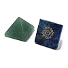 Chakra Pyramid Natural Gemstone Figurines DJEW-F026-01-3