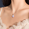 AHANDMAKER Natural Amethyst Pendants G-GA0001-39-5