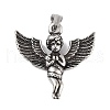 Retro 304 Stainless Steel Pendants STAS-I205-28AS-1