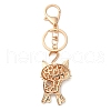 Zinc Alloy Rhinestone Keychains KEYC-M025-01KCG-3