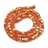 Baking Painted Glass Beads Strands DGLA-D001-05D-3