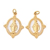 304 Stainless Steel Enamel Pendants STAS-U061-19G-02-1
