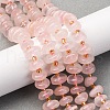Natural Rose Quartz Beads Strands G-RM250109-A17-1