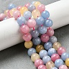 Dyed Natural Malaysia Jade Beads Strands G-G021-02C-16-4