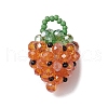 Glass Seed Beaded Pendants PALLOY-GD00003-2