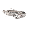 Bird Zinc Alloy Rhinestone Pins JEWB-S027-03P-B-2