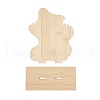 3-Slot Wood Necklace Organizer Display Stands ODIS-H006-02-2