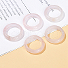 Natural Rose Quartz Plain Band Finger Rings RJEW-H230-13E-02-1