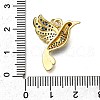 Brass Micro Pave Clear Cubic Zirconia Pendants ZIRC-I070-066G-3