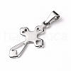 Tarnish Resistant 304 Stainless Steel Pendants STAS-L210-14P-2