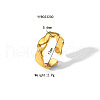 Irregular Hammered Stainless Steel Open Cuff Rings JY9046-7-1