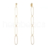 Brass Dangle Stud Earrings X-EJEW-JE03837-2