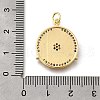 Brass Micro Pave Cubic Zirconia Pendants KK-F899-17G-3