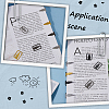 SUNNYCLUE 80Pcs 4 Colors 304 Stainless Steel Bookmarks FIND-SC0008-27-5